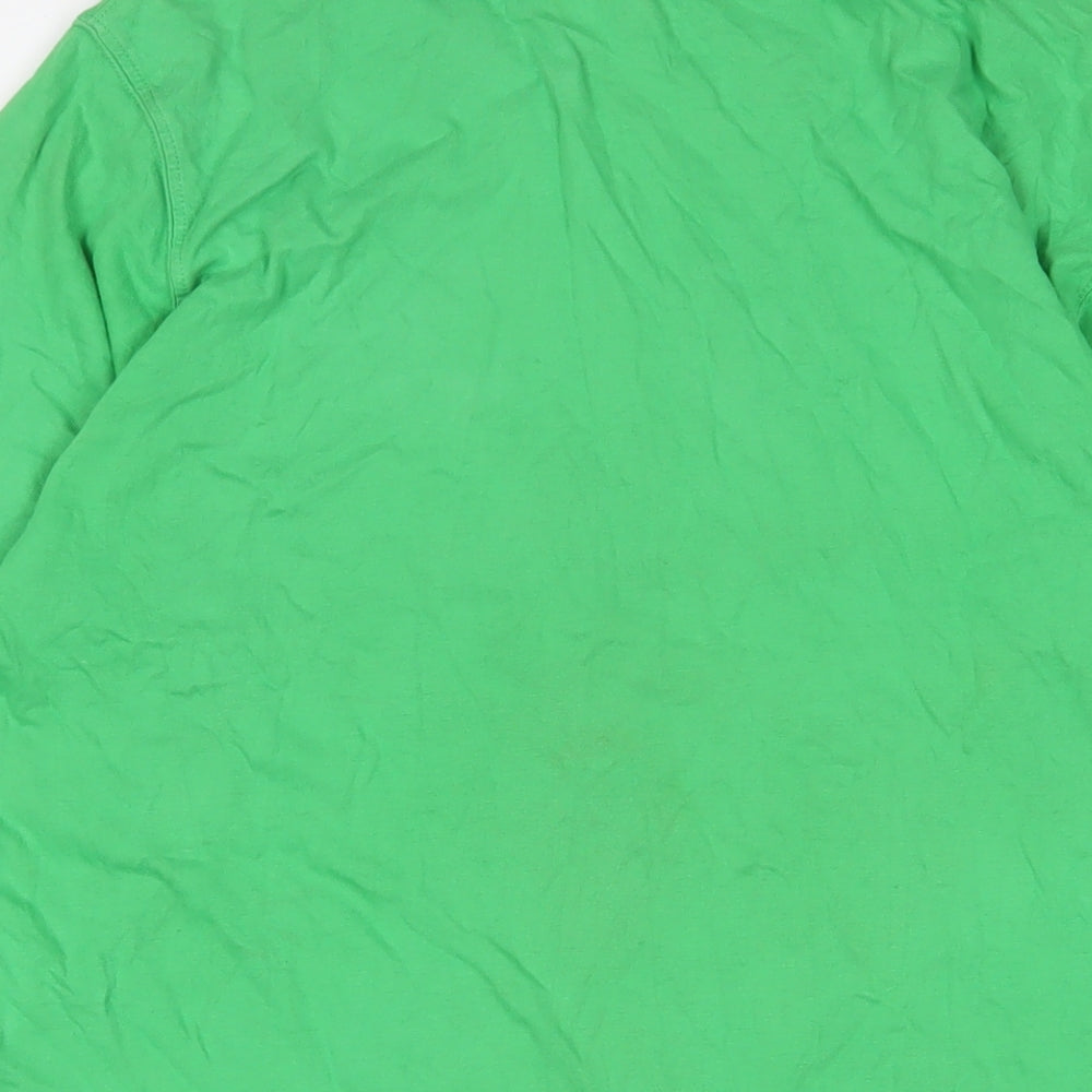 Rugby Mens Green Cotton T-Shirt Size M Crew Neck - Rugby World Cup 2011