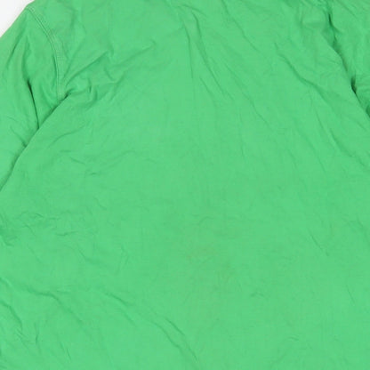 Rugby Mens Green Cotton T-Shirt Size M Crew Neck - Rugby World Cup 2011