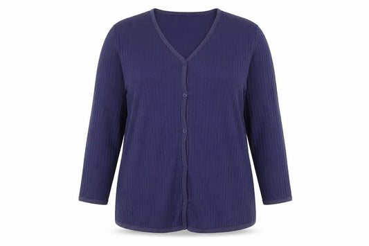 Womens UK Size 18 Lands' End Blue Cardigan Jumper