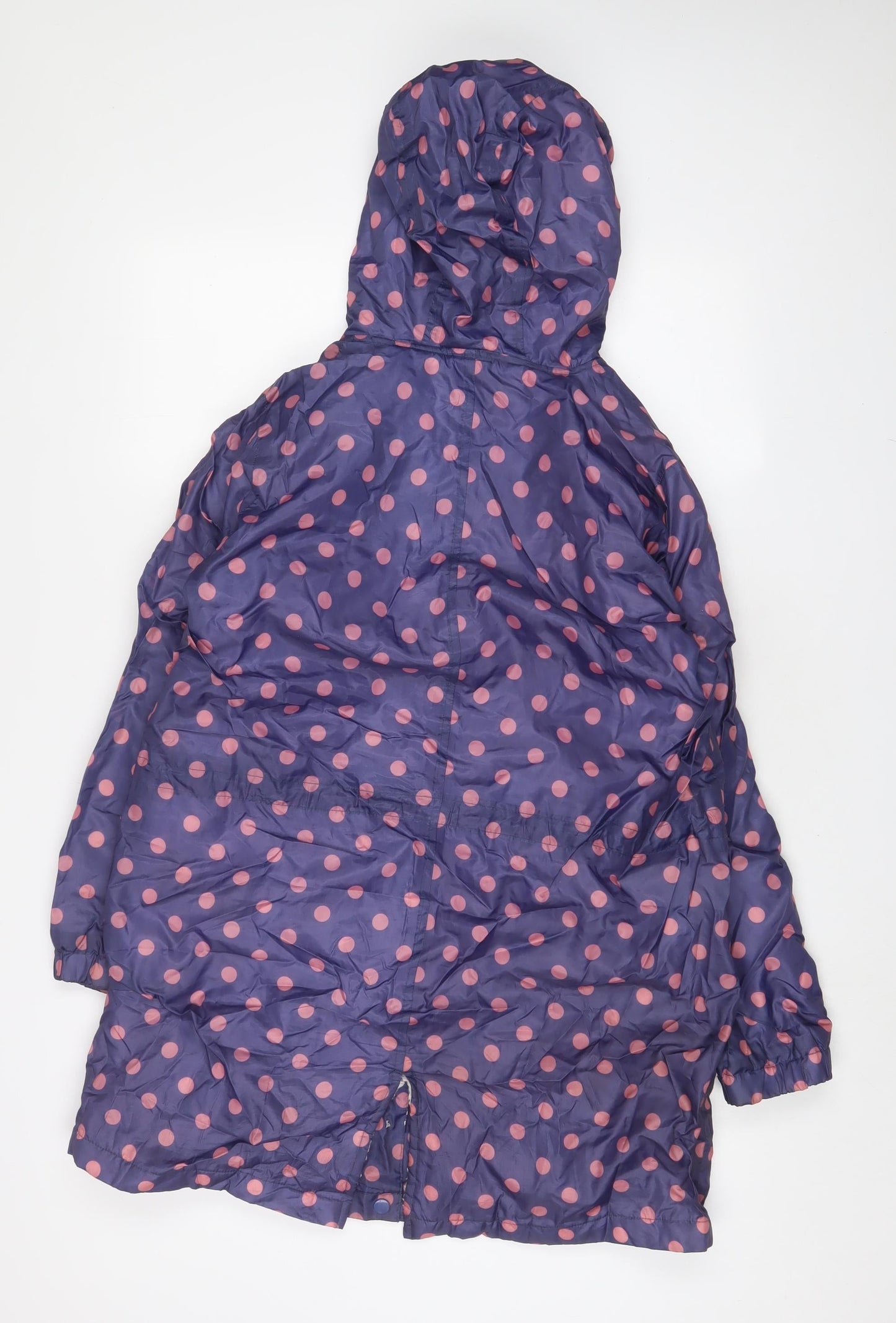 Cotton Traders Womens Purple Polka Dot Jacket Size 12 Zip