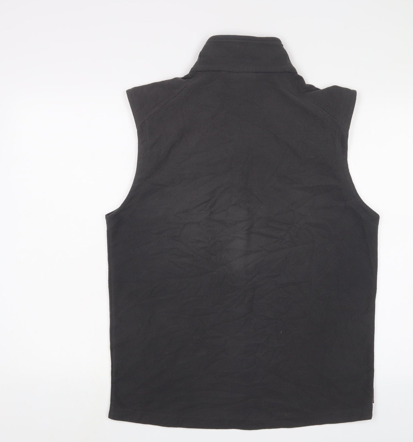 Wynnster Mens Grey Gilet Jacket Size M Zip - Logo, Embroidered