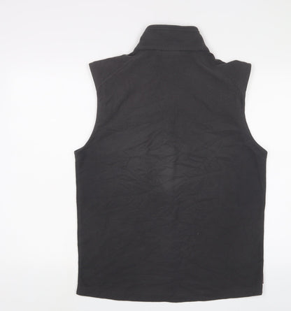 Wynnster Mens Grey Gilet Jacket Size M Zip - Logo, Embroidered