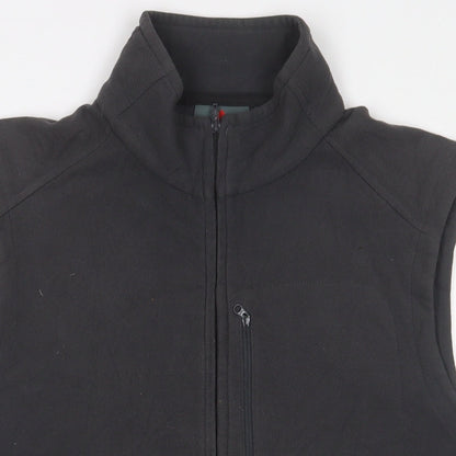 Wynnster Mens Grey Gilet Jacket Size M Zip - Logo, Embroidered