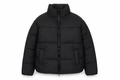 Womens UK Size 12 Topshop Black Quilted Coat
