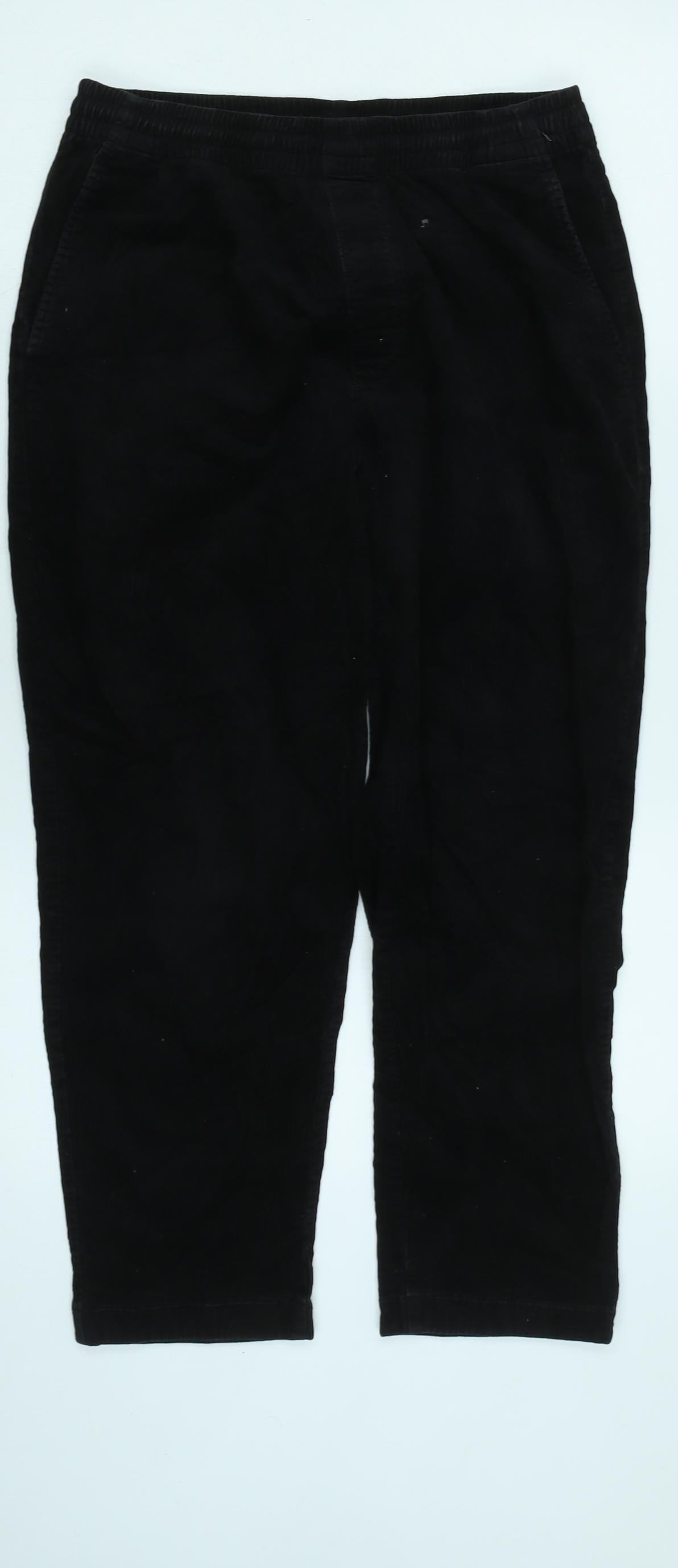 Womens UK Size 28 in Uniqlo Regular Fit  Black Trousers