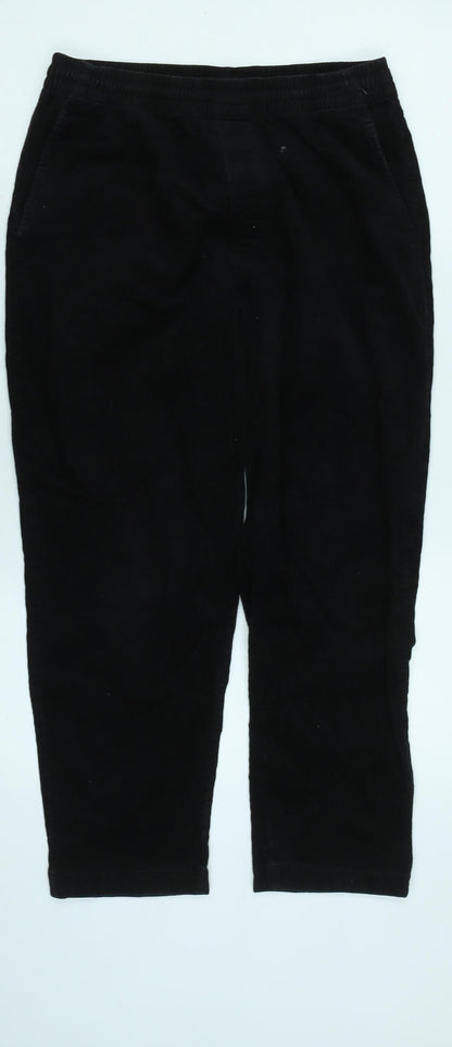 Womens UK Size 28 in Uniqlo Regular Fit  Black Trousers