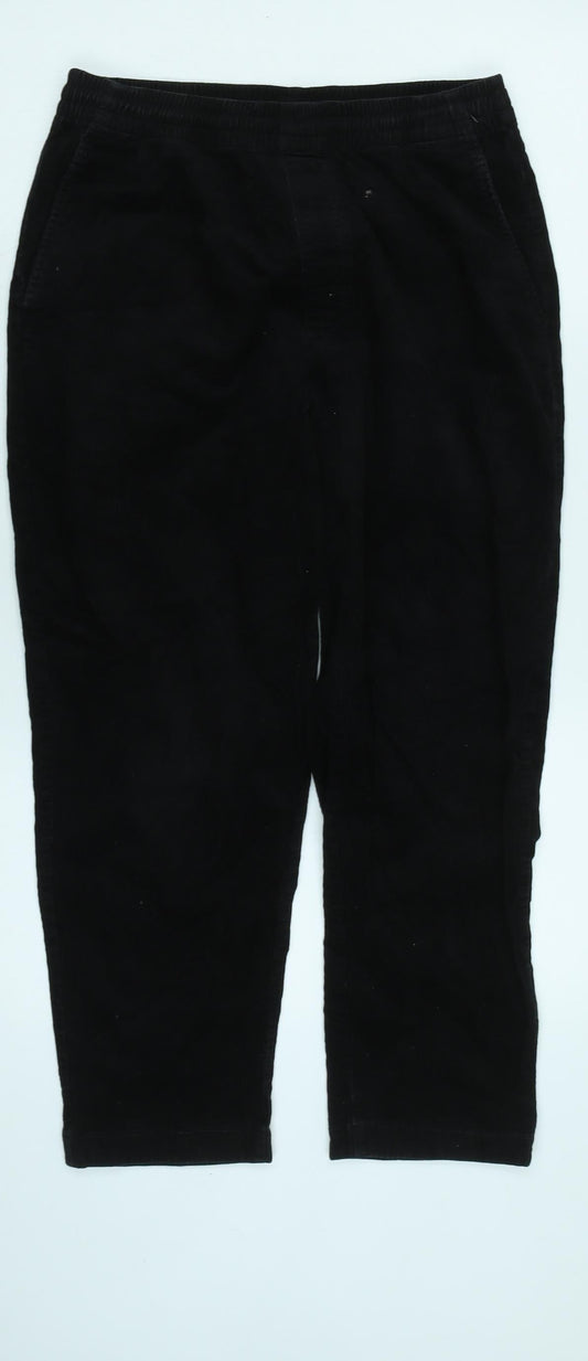 Womens UK Size 28 in Uniqlo Regular Fit  Black Trousers