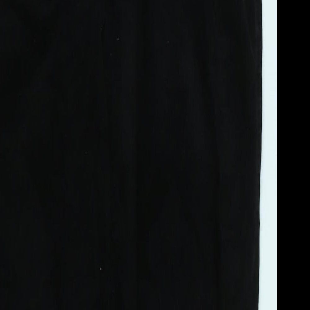 Womens UK Size 28 in Uniqlo Regular Fit  Black Trousers