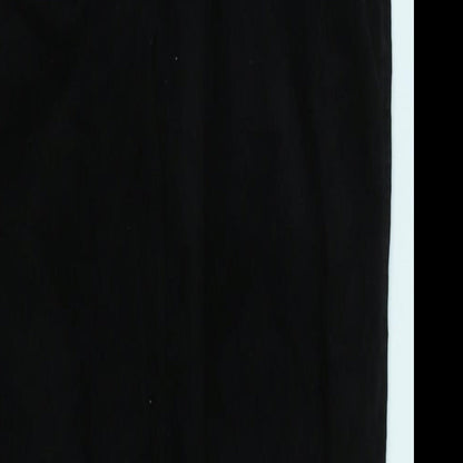 Womens UK Size 28 in Uniqlo Regular Fit  Black Trousers