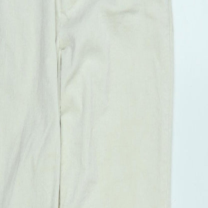John Galt Womens Ivory Cotton Blend Trousers Size S L26 in Regular