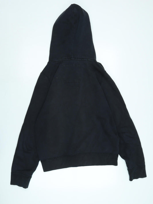 Mens UK Size L Hollister Black Pullover Hoodie