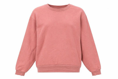 Cozi Womens Pink Polyester Pullover Sweatshirt Size M