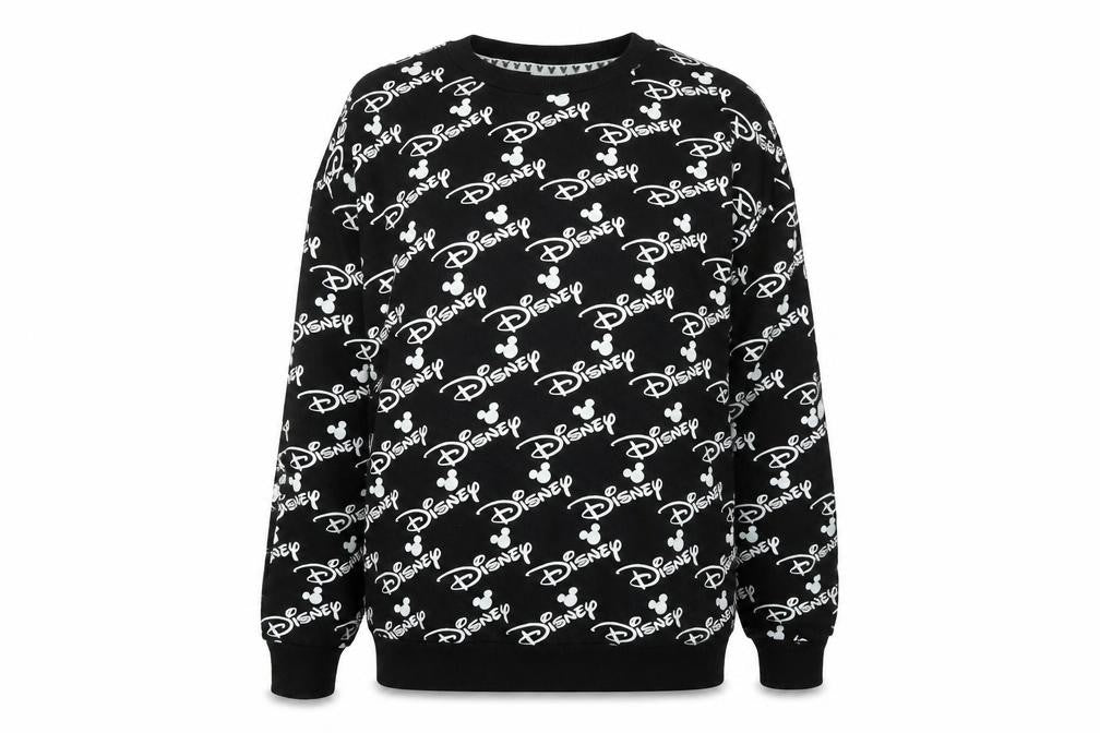 Womens UK Size One Size Disney Black Pullover Sweatshirt