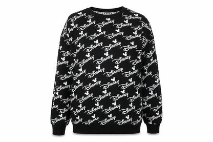 Womens UK Size One Size Disney Black Pullover Sweatshirt