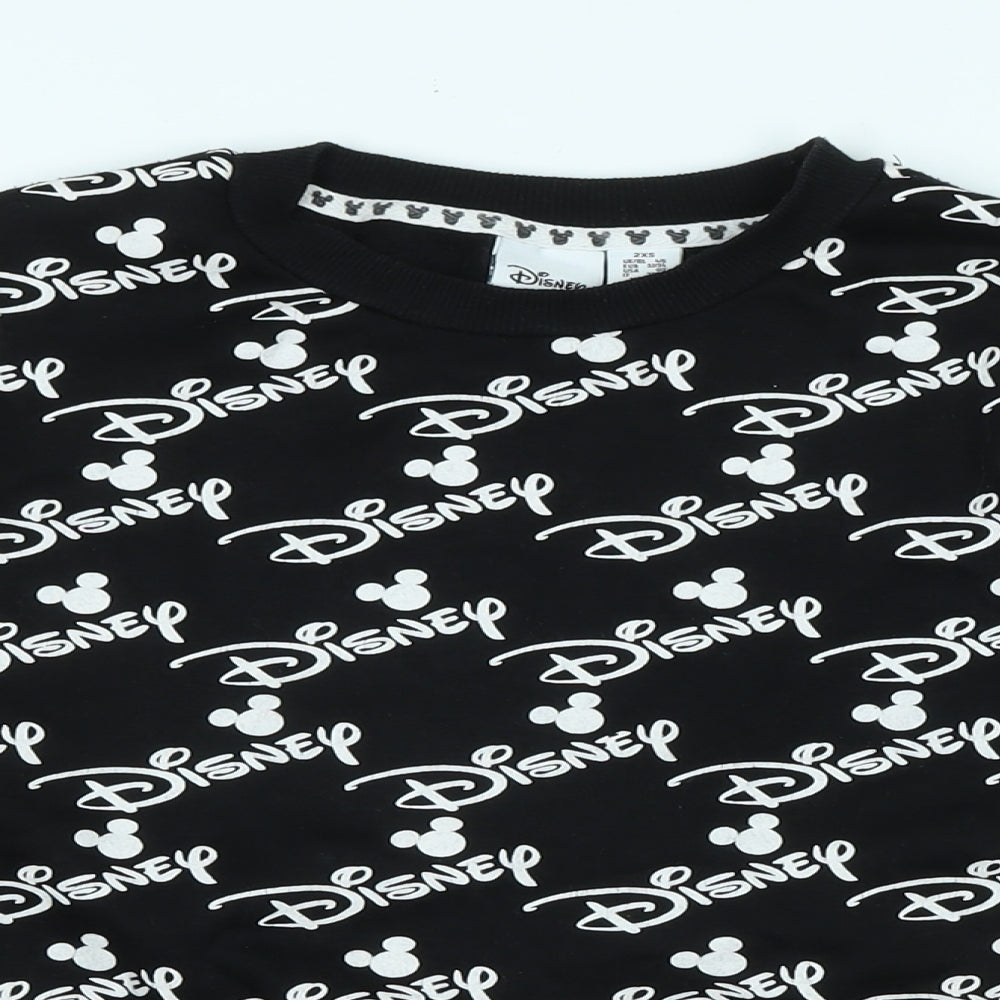 Womens UK Size One Size Disney Black Pullover Sweatshirt