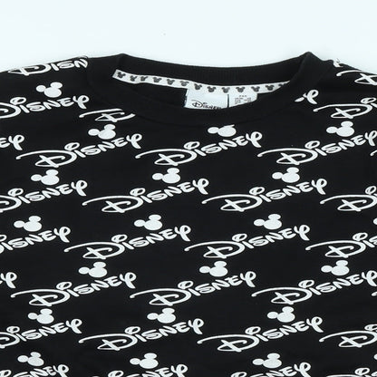 Womens UK Size One Size Disney Black Pullover Sweatshirt