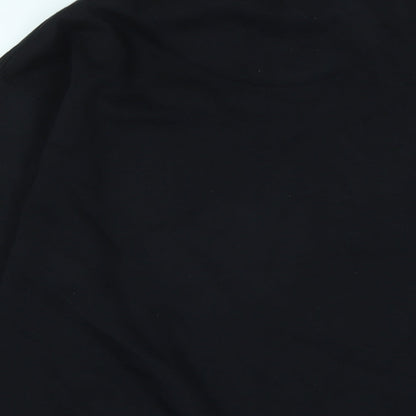 Brand and care label for Star Wars boys’ black polyester pullover sweatshirt, size M, - logo - star wars