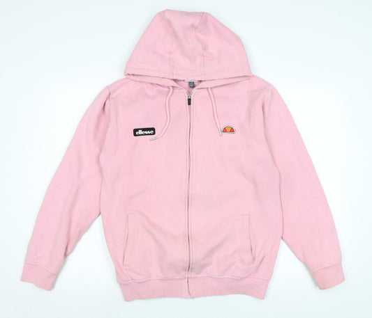 ellesse Womens Pink Jacket Size 12 Zip - Logo - Ellesse