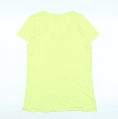 Womens UK Size M Gap Yellow Basic T-Shirt