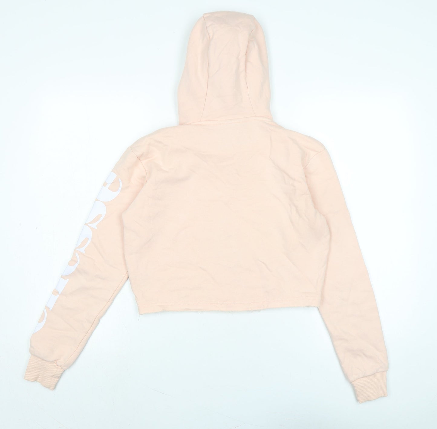 ellesse Womens Pink Polyester Pullover Hoodie Size 8 - Logo - Ellesse