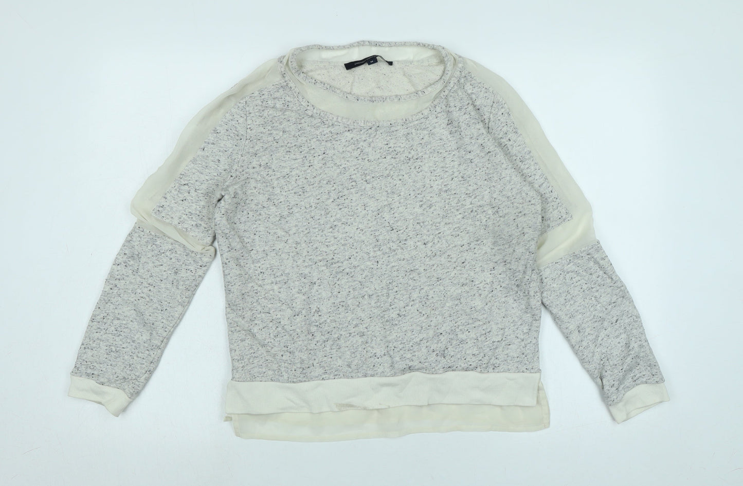 Womens UK Size M French Connection Grey Pullover Sweatshirt