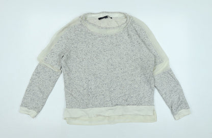 Womens UK Size M French Connection Grey Pullover Sweatshirt