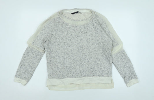 Womens UK Size M French Connection Grey Pullover Sweatshirt