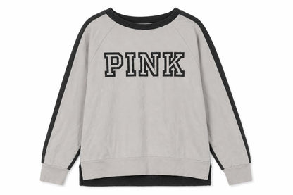 Victoria's Secret Womens Pink Polyester Pullover Sweatshirt Size S - Logo - Pink