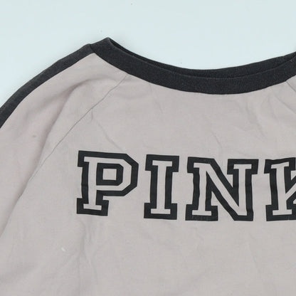 Victoria's Secret Womens Pink Polyester Pullover Sweatshirt Size S - Logo - Pink