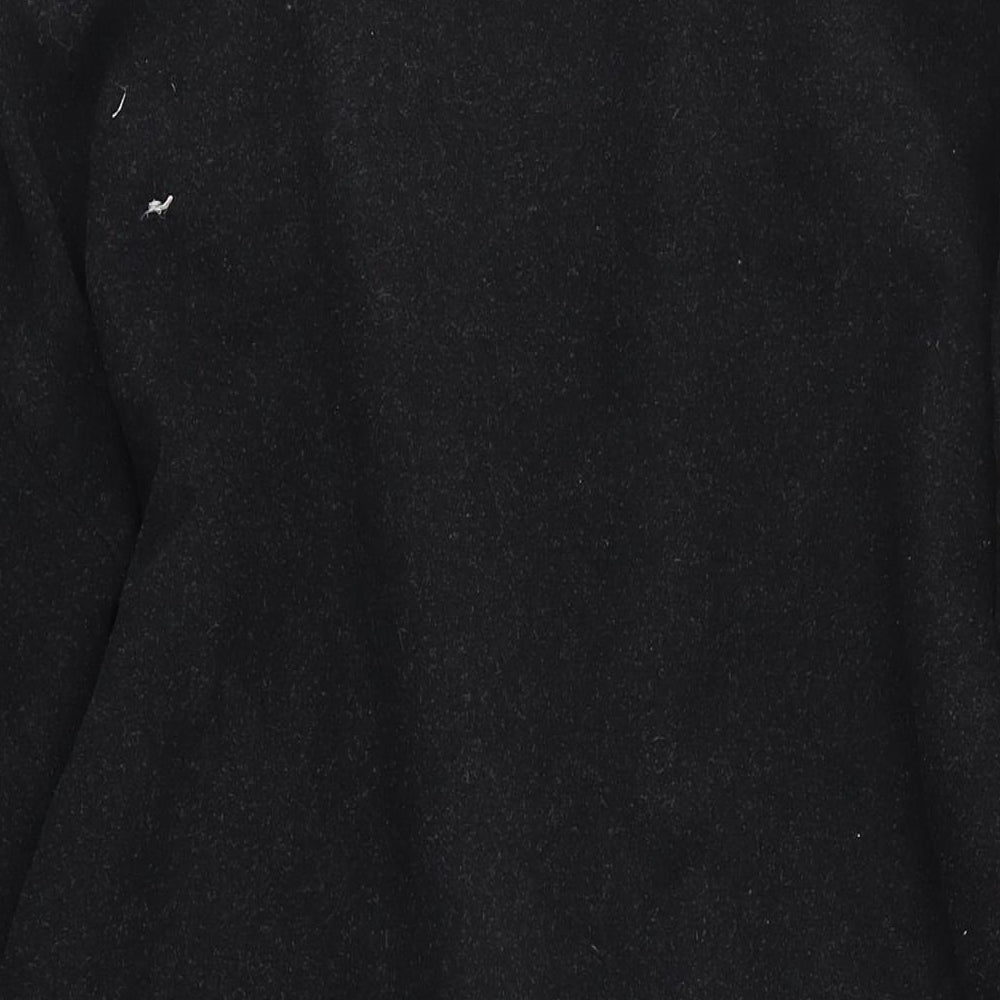 Mens UK Size 44 John Slim Black Overcoat