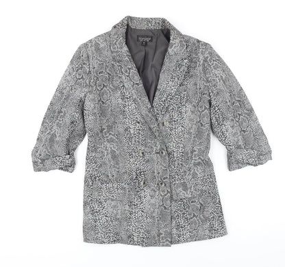 Womens UK Size 8 Topshop Grey Jacket
