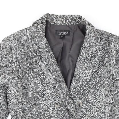 Womens UK Size 8 Topshop Grey Jacket