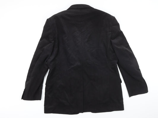 Mens UK Size 42 M&S Regular Black Suit Jacket