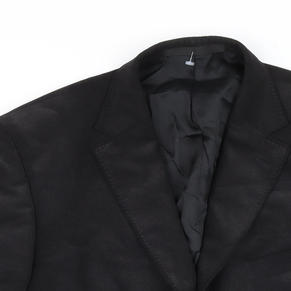 Mens UK Size 42 M&S Regular Black Suit Jacket