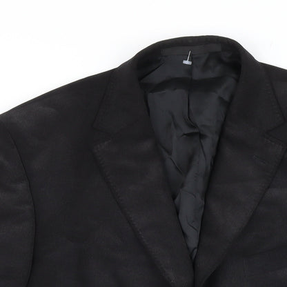 Mens UK Size 42 M&S Regular Black Suit Jacket