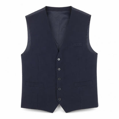 Iwear Mens Blue Polyester Jacket Suit Waistcoat Size 44 Regular