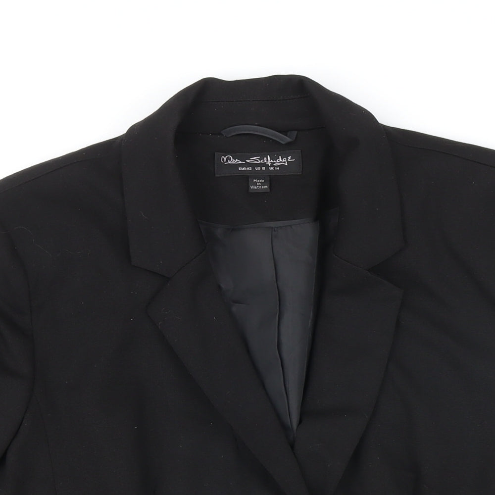 Womens UK Size 10 Miss Selfridge Black Jacket