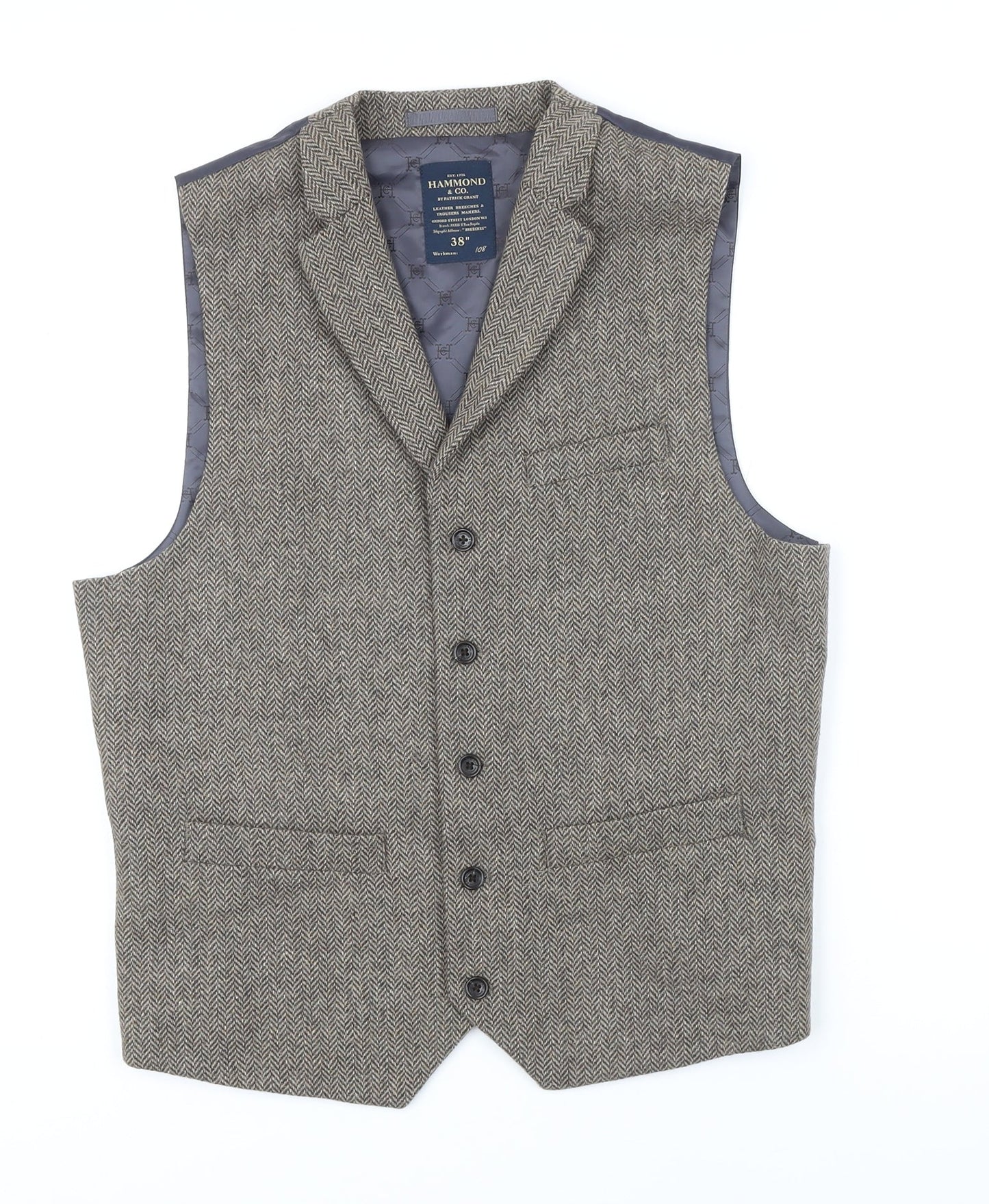 Mens UK Size 38 Hammond & CO Regular Brown Suit Jacket