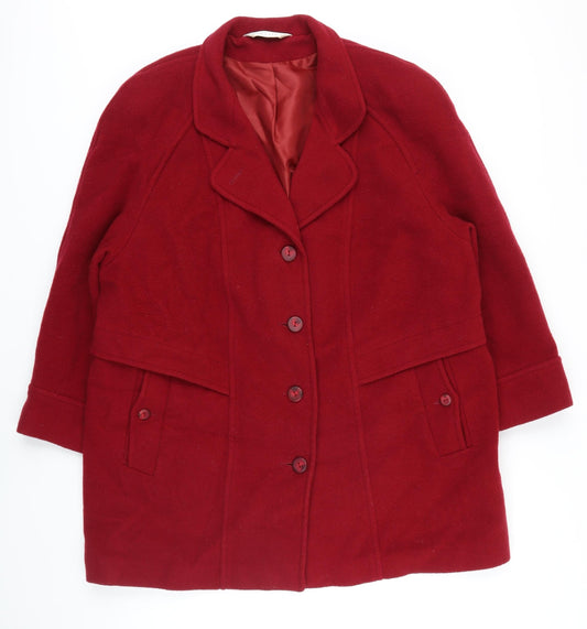 Womens UK Size 20 Modern Classics Red Jacket