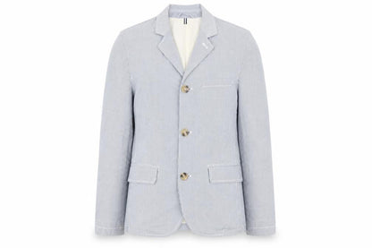 Peter Werth Womens Blue Striped Jacket Blazer Size S Button