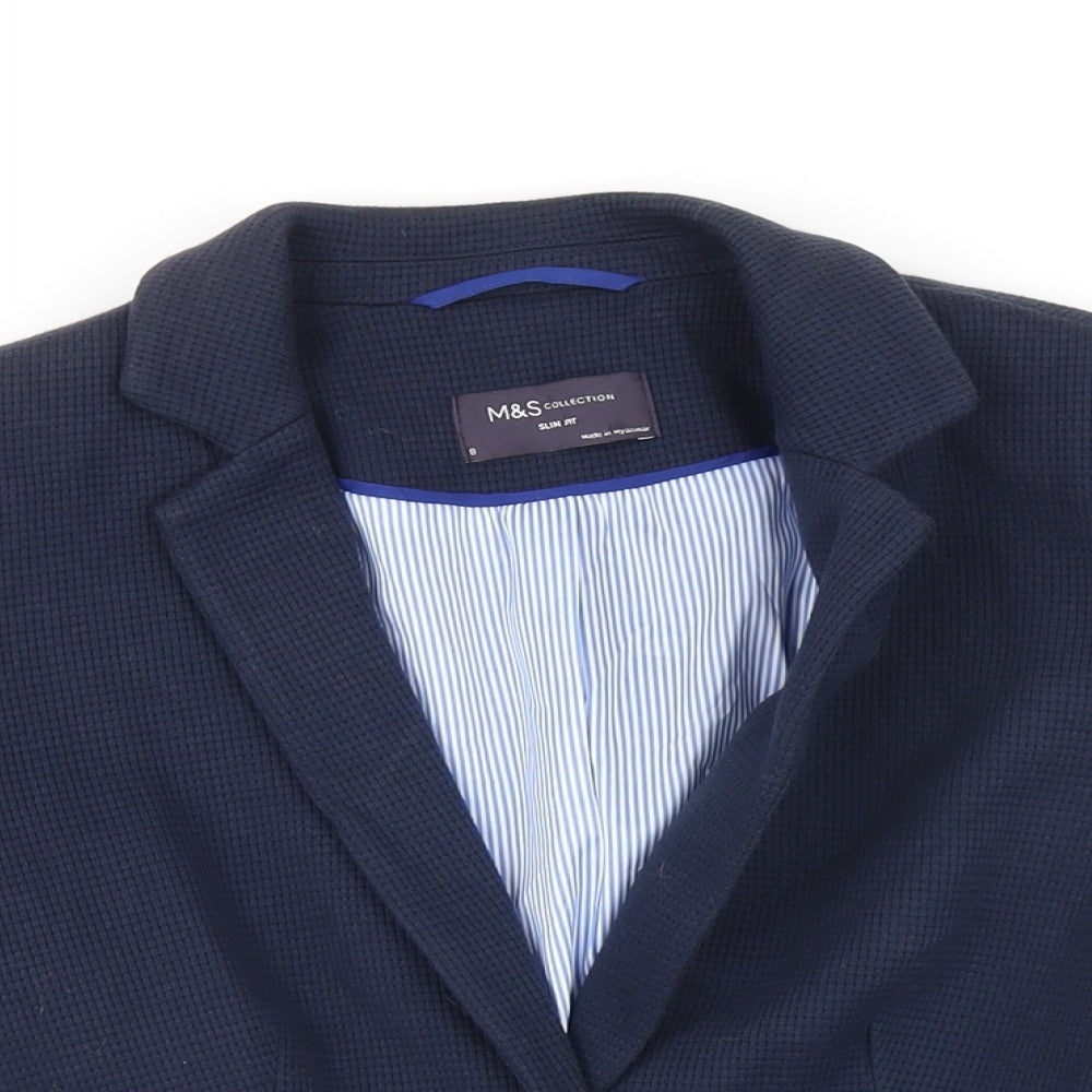 Womens UK Size 8 M&S Blue Jacket