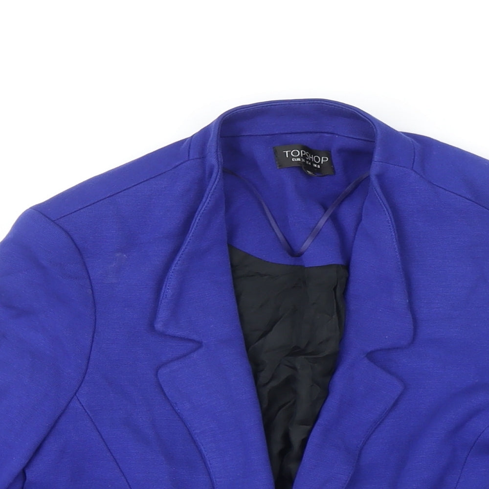 Womens UK Size 8 Topshop Blue Jacket