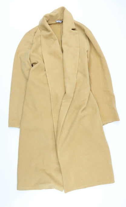 Womens UK Size 12 Boohoo Yellow Overcoat