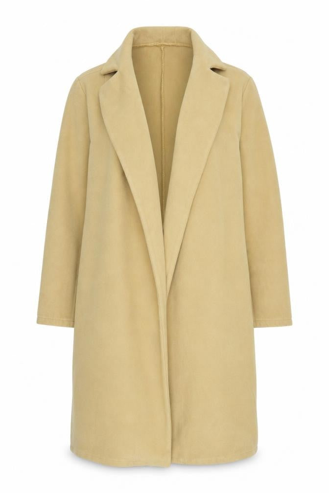 Womens UK Size 12 Boohoo Yellow Overcoat
