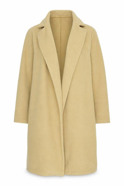 Womens UK Size 12 Boohoo Yellow Overcoat
