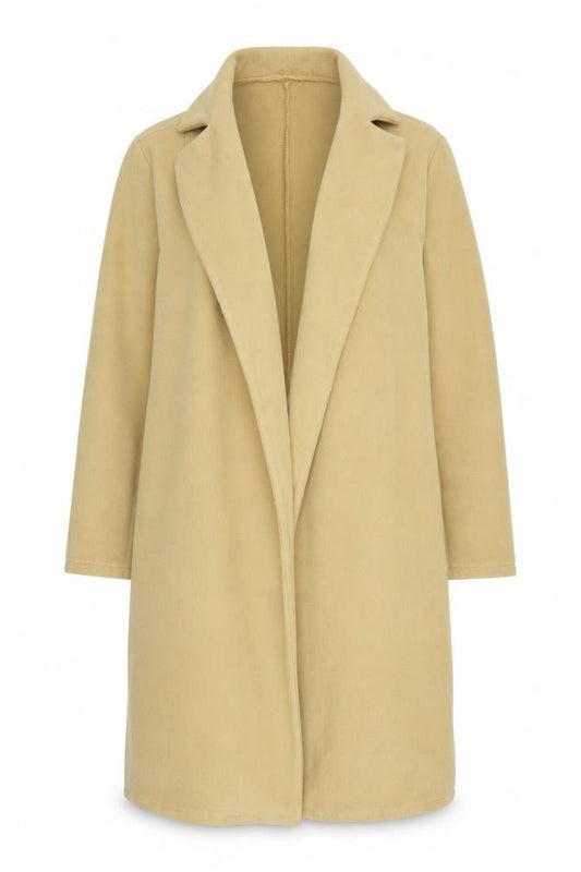Womens UK Size 12 Boohoo Yellow Overcoat