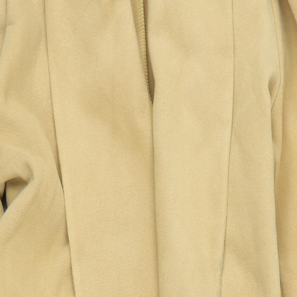 Womens UK Size 12 Boohoo Yellow Overcoat