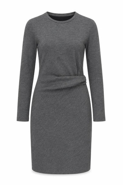 Warehouse Womens Green Polyester Pencil Dress Size 6 Round Neck