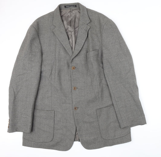 Mens UK Size 48 M&S Regular Grey Suit Jacket
