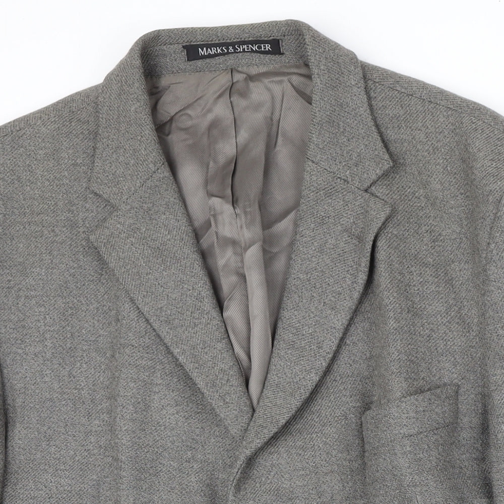 Mens UK Size 48 M&S Regular Grey Suit Jacket